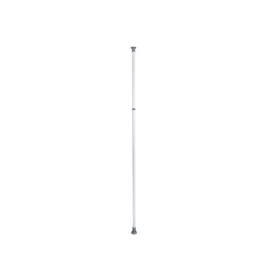 WENKO Herkules Teleskopstange für Garderobensystem weiß, grau 7,5 x 7,5 x 165,0 - 300,0 cm