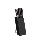 Messerblock Edge schwarz glatt