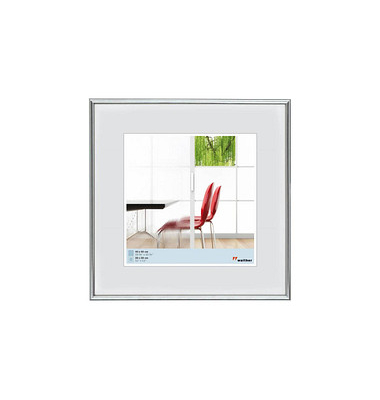 walther design Bilderrahmen Galeria silber 41,1 x 41,1 cm