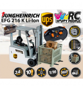 2,4GHz UPS Jungheinrich Gabelstapler Ferngesteuertes Auto mehrfarbig