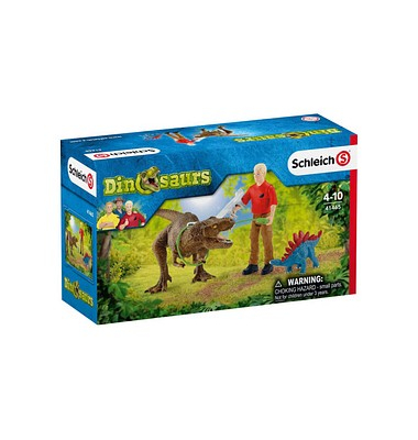 Schleich Dinosaurs 41465 Tyrannosaurus Rex Angriff Spielfiguren-Set