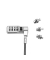 DICOTA Universal Security Cable Lock 3 combination Notebookschloss 2,0 m