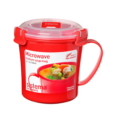 sistema Mikrowellen-Suppentasse 11,9 cm hoch rot 656,0 ml