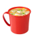sistema Mikrowellen-Suppentasse 11,9 cm hoch rot 656,0 ml