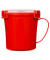 sistema Mikrowellen-Suppentasse 11,9 cm hoch rot 656,0 ml