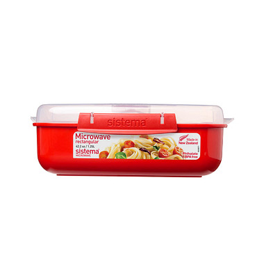 Mikrowellendose 7,8 cm hoch rot