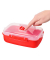 Mikrowellendose 7,8 cm hoch rot