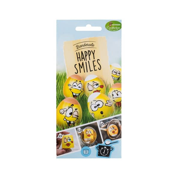 Heitmann Oster Banderole Happy Smile sort. 4062196244671 Heitmann 12 Stück