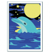 Ravensburger Malen-nach-Zahlen Kleiner Delfin mehrfarbig