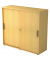 Schiebet&uuml;renschrank V1752/V1753 V1753S/6/6/SG, abschlie&szlig;bar, 3 OH, buche, 120x110x40cm (BxHxT)