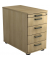 Standcontainer VSC50/E/E/SG Solid, eiche, 5 Schubladen, 3-Schicht Spanplatten, melaminharzbeschichtet, abschlie&szlig;bar