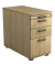 Standcontainer VSC40/E/E/SG Solid, eiche, 3 Schubladen, Spanplatte, melaminbeschichtet, abschlie&szlig;bar