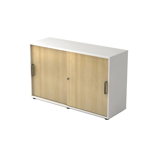 4032062166192 - Schiebetürenschrank V1752 V1753 V1752S W E SG abschließbar 2 OH weiß eiche 120x748x40cm (BxHxT) 4032062166192 Hammerbacher