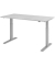 Sitz-Steh-Schreibtisch, elektrisch höhenverstellbar, 70-120cm (H), 160x80cm (BxT), rechteckig, grau / silber