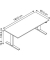 Sitz-Steh-Schreibtisch XMKA, elektrisch h&ouml;henverstellbar, 70-120cm (H), 180x80cm (BxT), rechteckig, wei&szlig; / silber