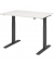 Sitz-Steh-Schreibtisch XMKA, elektrisch h&ouml;henverstellbar, 70-120cm (H), 120x80cm (BxT), rechteckig, wei&szlig; / graphit