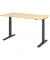 Sitz-Steh-Schreibtisch, elektrisch höhenverstellbar, 70-120cm (H), 160x80cm (BxT), rechteckig, ahorn / graphit