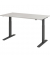 Sitz-Steh-Schreibtisch, elektrisch höhenverstellbar, 70-120cm (H), 160x80cm (BxT), rechteckig, grau / graphit