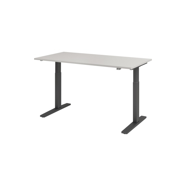 4032062185599 - Sitz-Steh-Schreibtisch VXMKA16 5 G elektrisch höhenverstellbar 70-120cm (H) 160x80cm (BxT) rechteckig grau   graphit 4032062