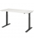 Sitz-Steh-Schreibtisch, elektrisch höhenverstellbar, 70-120cm (H), 160x80cm (BxT), rechteckig, weiß / graphit