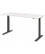 Sitz-Steh-Schreibtisch, elektrisch höhenverstellbar, 70-120cm (H), 180x80cm (BxT), rechteckig, weiß / graphit