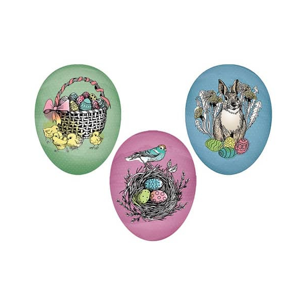 6 Stück Alpedia Füllei Ostern D15cm matt sort. 4015594303754 HEAD