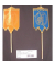 Osterfahnen fbg. Lamm goldfolie 60x100mm bedruckt