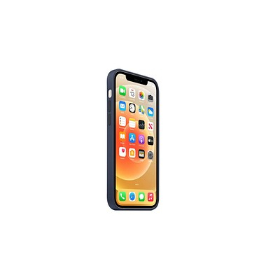 Apple Silikon Case Handy-Cover für Apple iPhone 12, iPhone 12 Pro blau