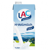 H-Milch LAClactosefrei 341480, 3,5% Fett, laktosefrei, 1 Liter, im Tetrapack