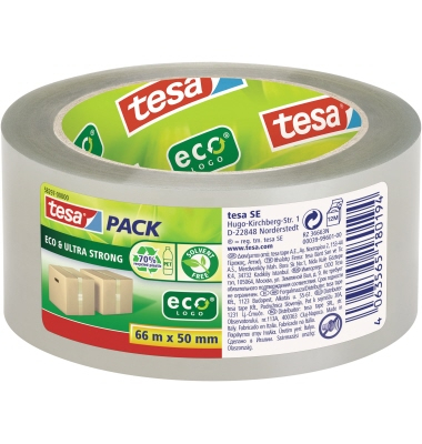 Packband tesapack Eco & Ultra Strong 58297-00000-00, 50mm x 66m, 56my, transparent