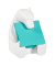 Haftnotizen BEAR-330, Z-Notes, 76x76mm, pastell-blau, quadratisch