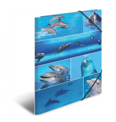 HERMA Sammelmappe A3 Delfine Pappe