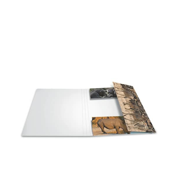 4008705192224 - Gummizugmappe 19222 A3 farbig sortiert Karton mit 3 Einschlagklappen 4008705192224 Herma