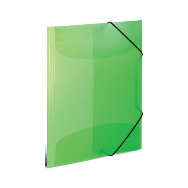 4008705195201 - Gummizugmappe 19520 A3 hellgrün Polypropylen (PP) mit 3 Einschlagklappen 4008705195201 Herma