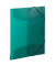 Gummizugmappe 19521, A3 dunkelgr&uuml;n Polypropylen (PP), mit 3 Einschlagklappen
