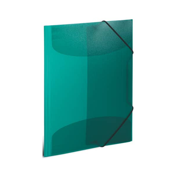 4008705195218 - Gummizugmappe 19521 A3 dunkelgrün Polypropylen (PP) mit 3 Einschlagklappen 4008705195218 Herma