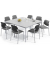 Besprechungstisch Deskin-Line 217236, 72cm (H), 200x80cm (BxT), 8 Personen, rechteckig, lichtgrau / lichtgrau