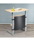 Stehpult MULTI M, manuell höhenverstellbar 120cm (H), 83x56cm (BxT), rechteckig, ahorn / silber