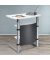 Stehpult MULTI M, manuell höhenverstellbar 120cm (H), 83x56cm (BxT), rechteckig, weiß / silber