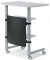 Stehpult MULTI M, manuell höhenverstellbar 120cm (H), 83x56cm (BxT), rechteckig, weiß / silber