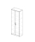 Aktenschrank MULTI M 269599, Holz abschließbar, 6 OH, 80 x 220 x 42 cm, weiß