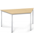 Besprechungstisch Deskin-Line 217269, 72cm (H), 160x69cm (BxT), 3 Personen, rechteckig, ahorn / silber