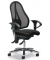 Bürodrehstuhl SITNESS 40 NET, schwarz/schwarz / chrom, mit Armlehnen, bis 110kg, ohne Kopfstütze