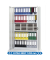 Stahlschrank BASE L 130355, abschlie&szlig;bar, 5 OH, lichtgrau, 120x195x42cm (BxHxT)