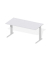 Schreibtisch Comfort M MULTI M, manuell höhenverstellbar, 64-84cm (H), 160x80cm (BxT), rechteckig, lichtgrau / silber