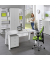 Bürodrehstuhl SITNESS 40 NET, grün/grün / chrom, mit Armlehnen, bis 110kg, ohne Kopfstütze