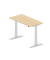 Sitz-Steh-Schreibtisch Comfort MULTI M pro, elektrisch h&ouml;henverstellbar, 64-130cm (H), 160x80cm (BxT), rechteckig, buche / silbe
