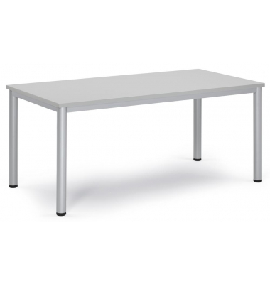Besprechungstisch 259700, 72cm (H), 160x80cm (BxT), 6 Personen, rechteckig, lichtgrau / silber