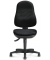Bürodrehstuhl COMFORT I, schwarz / schwarz, bis 110kg, ohne Kopfstütze