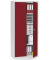 Stahlschrank 269523, abschlie&szlig;bar, 5 OH, lichtgrau/rubinrot, 92x195x42cm (BxHxT)